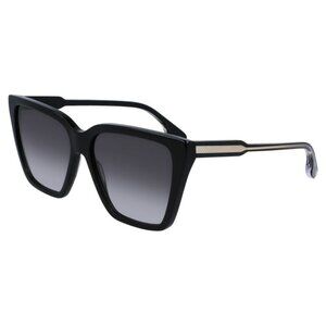 New VICTORIA BECKHAM Black Square VB655S 001 Sunglasses Women